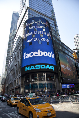 Facebook IPO on NASDAQ