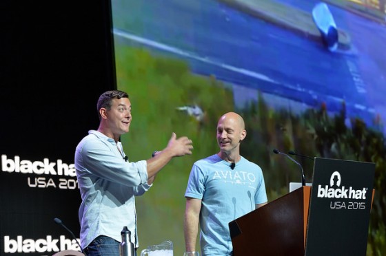 Charlie Miller and Chris Valasek at Black Hat USA 2015